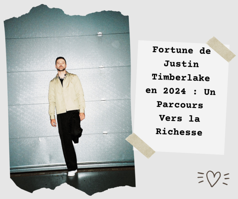 Fortune de Justin Timberlake en 2024 : Un Parcours Vers la Richesse