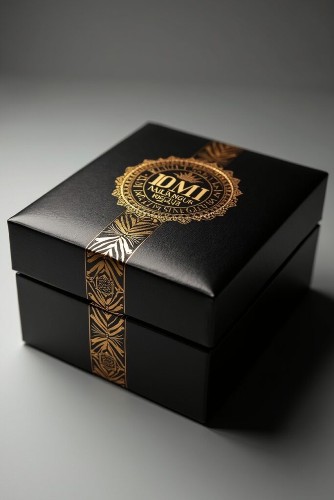 Black and Gold Luxury Packaging