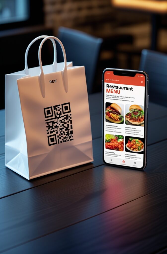 Food Delivery Packaging with Smart QR Code Integration