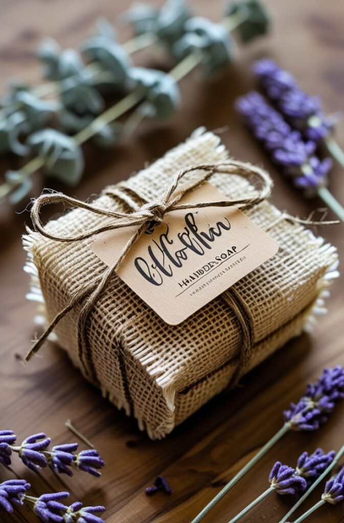 Rustic Burlap and Twine Wrap