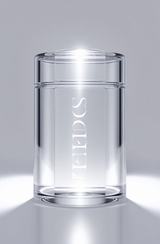 Transparent Packaging with Subtle Typography